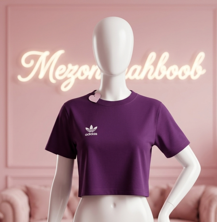 کراپ تیشرت زنانه آدیداس (Adidas) مدل اورجینالز | تریکو نخ پنبه | فری سایز