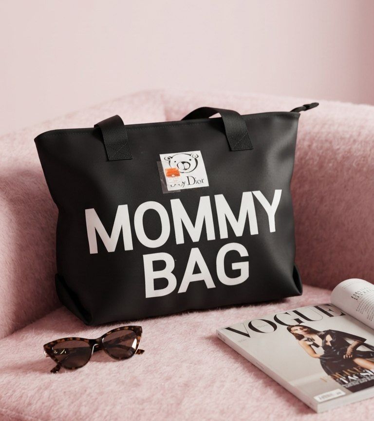 ​کیف دوشی مدل مامی بگ (Mommy Bag) | کیف لوازم کودک جادار و شیک - پارچه ضدآب