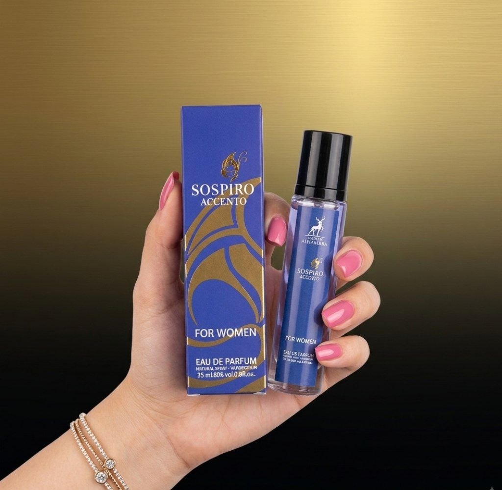 عطر جیبی ۳۵ میل سوسپیرو اکسنتو مِیسون الحمبرا (Sospiro Accento) – زنانه، شیک و پربازخورد