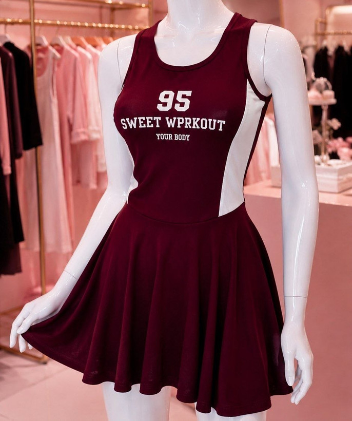 پیراهن تنیسی شورتکدار ورزشی زنانه مدل "Sweet Workout 95" - تنخور فوقالعاده و باکیفیت