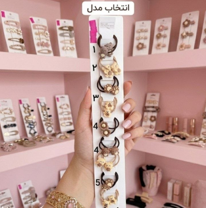 کش مو دوقلو عروسکی دخترانه