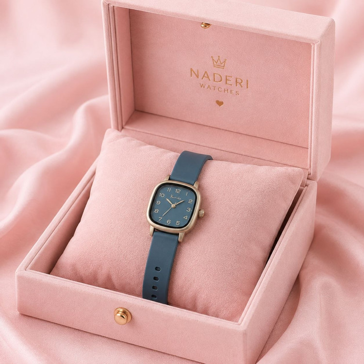 ساعت مچی زنانه کیمید مدل مربعی | بند سیلیکونی پاکنی ضدتغییررنگ، ۶ رنگ