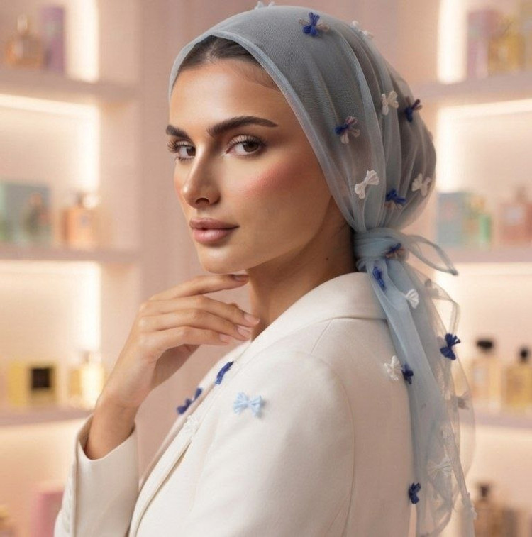 روسری توری زنانه (ساده، پاپیونی، گلدوزی و پروانهای)